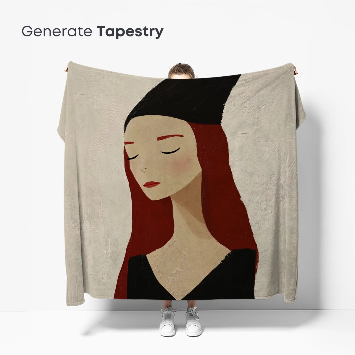 Ethereal Redhead in Midnight Veil - Image 5