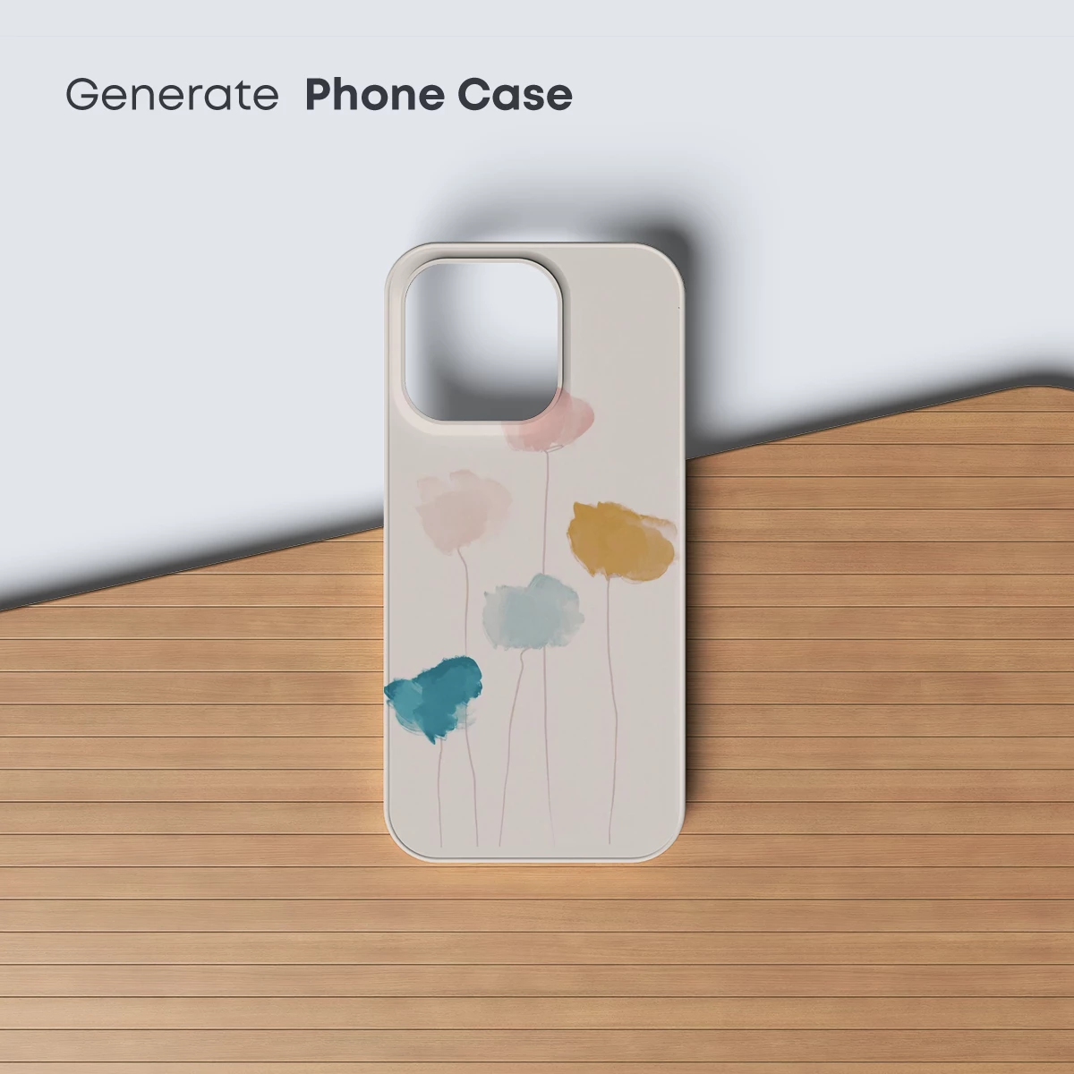 Abstract Floral Whispers: Pastel Blooms in Minimalist Elegance - Image 3