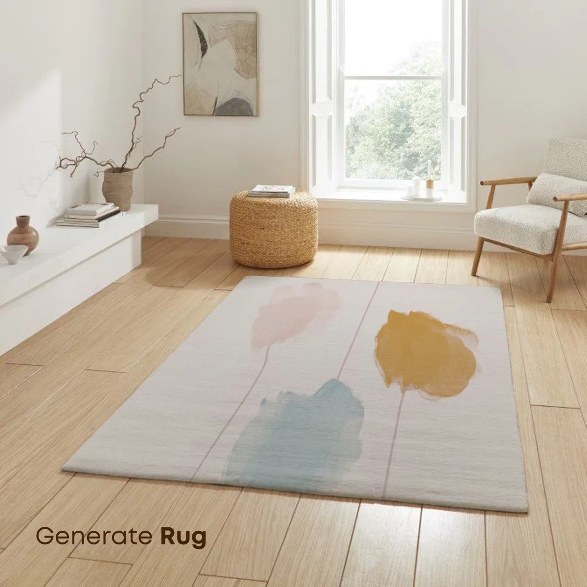 Abstract Floral Whispers: Pastel Blooms in Minimalist Elegance - Image 6