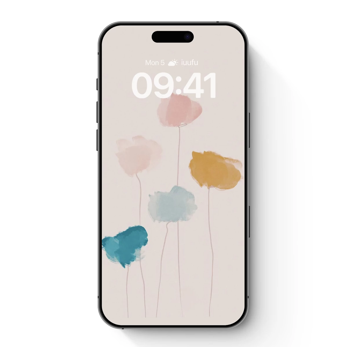 Abstract Floral Whispers: Pastel Blooms in Minimalist Elegance