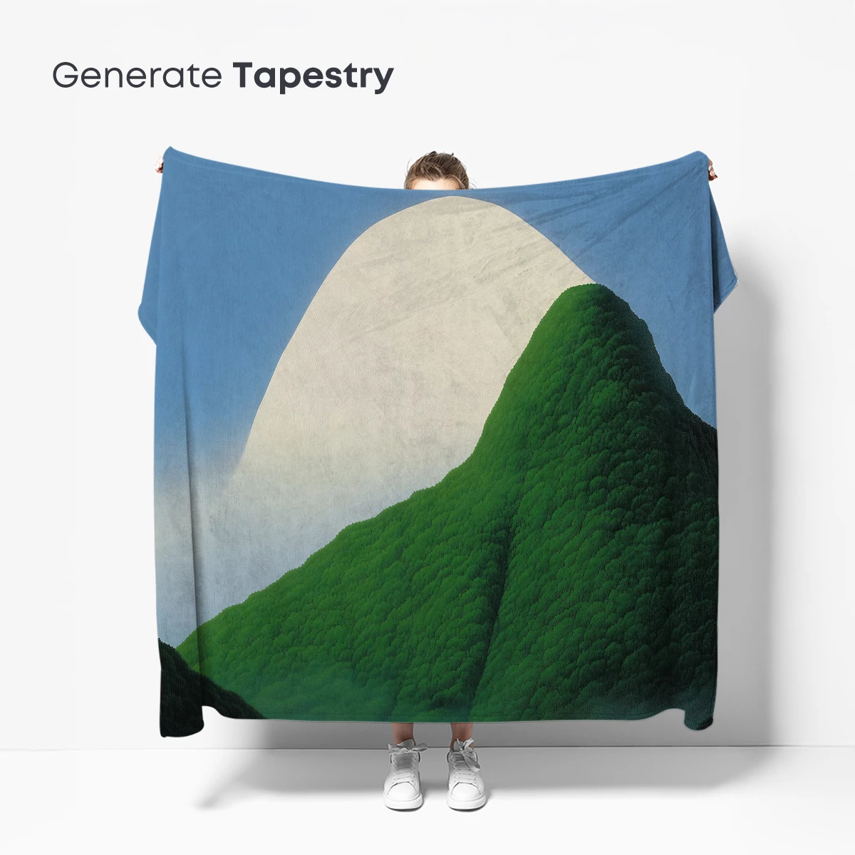 Eternal Green Peaks: A Modern Zen Landscape - Image 5