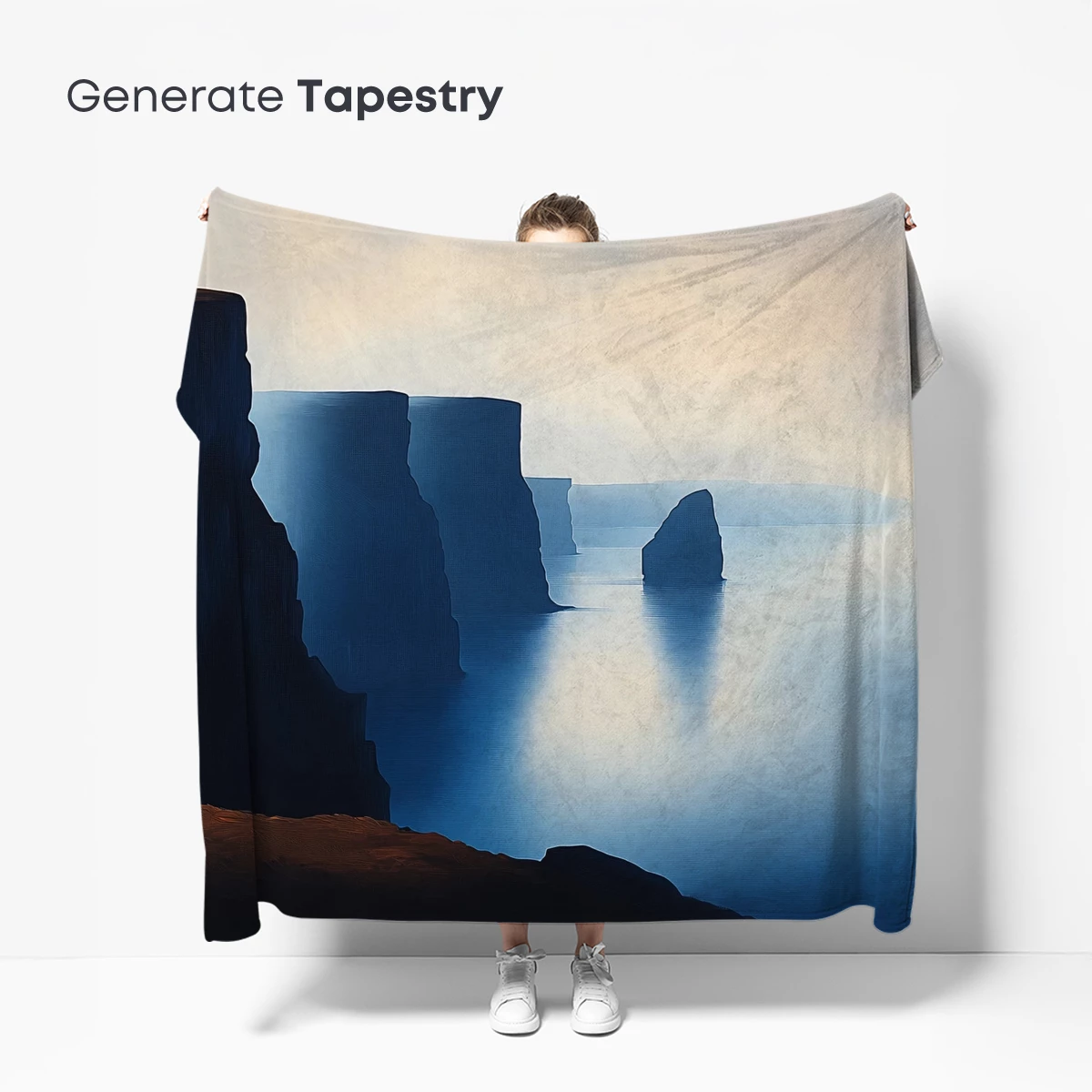 Mystic Cliffs at Dawn: A Serene Coastal Symphony - Image 5