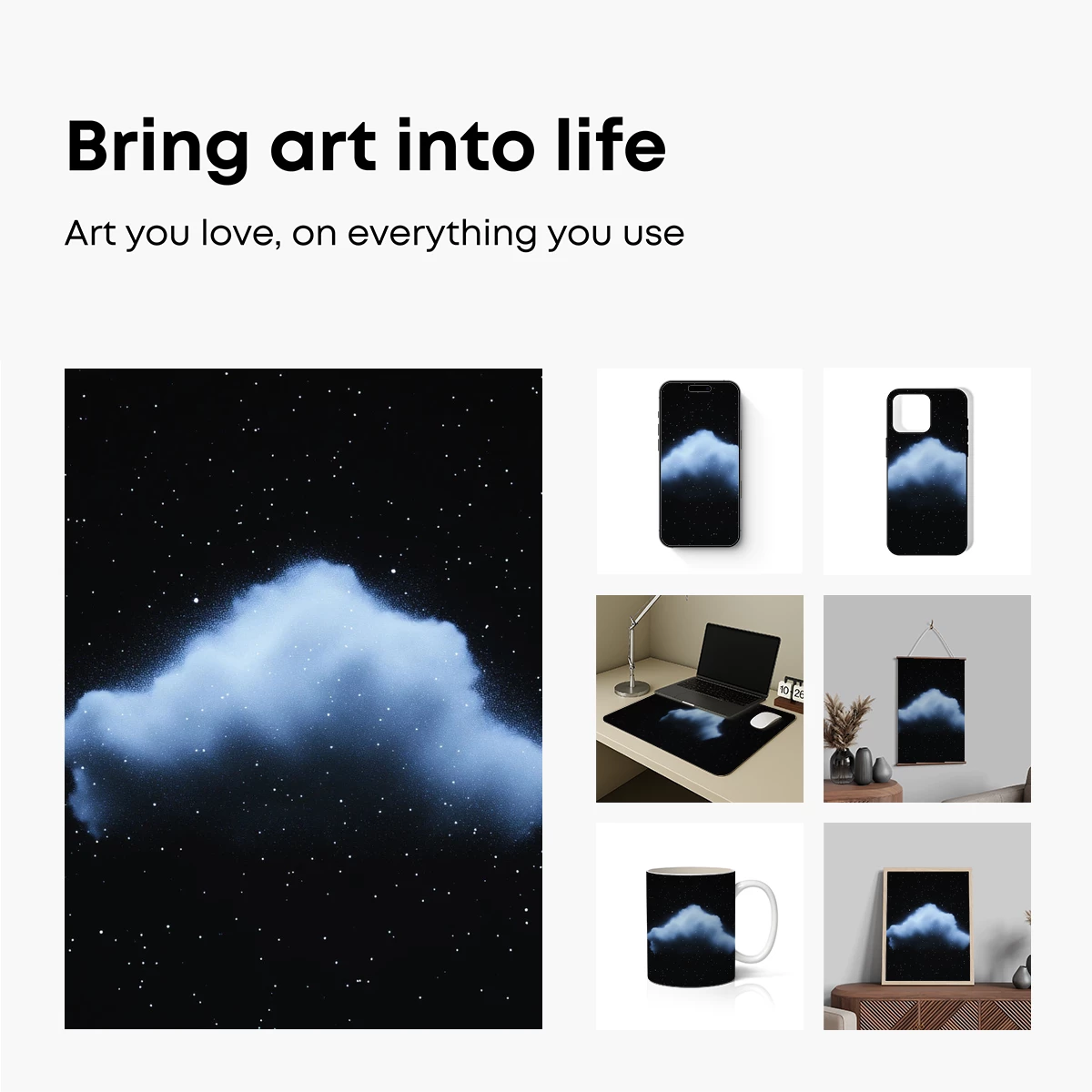 Celestial Cloud: A Dream in the Night Sky - Image 2