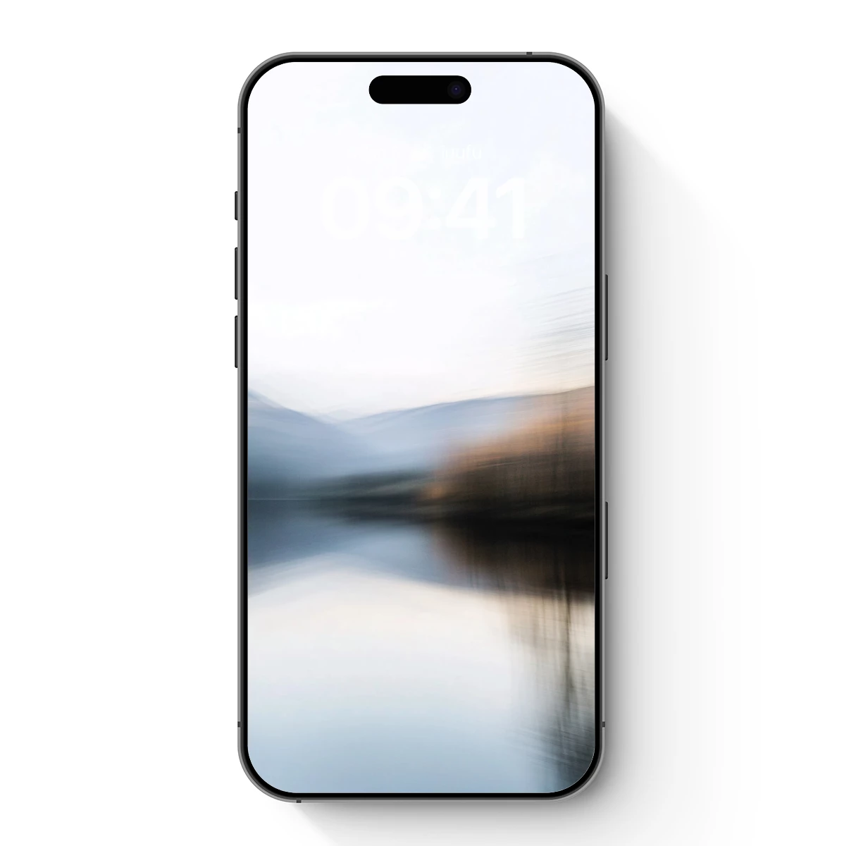 Blurred Serenity: Abstract Lakeside Reflections