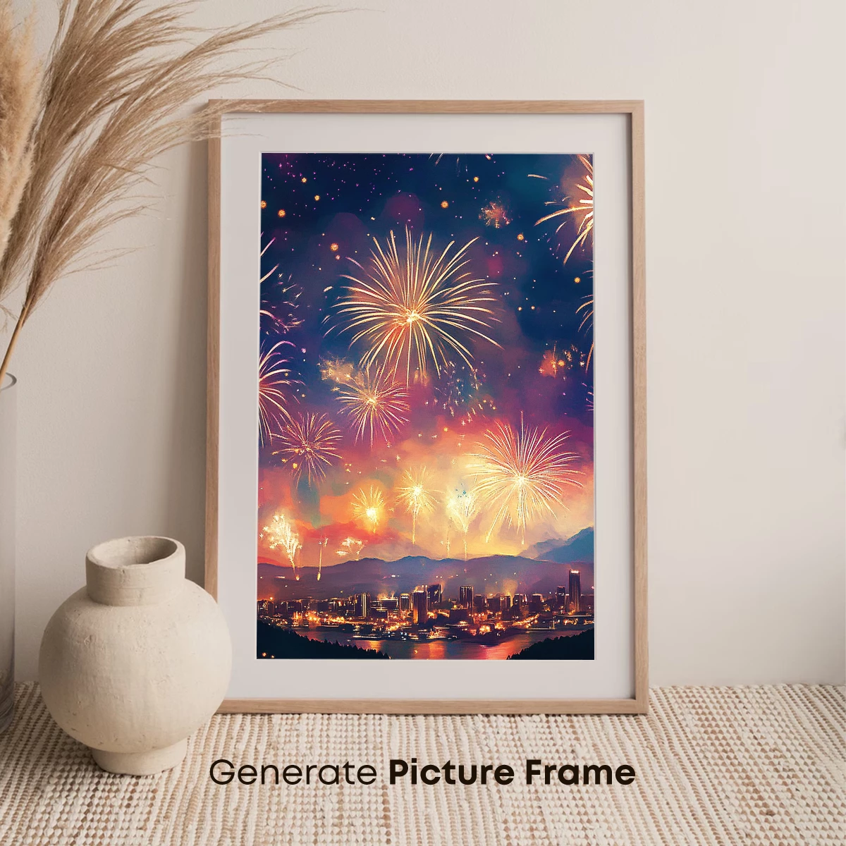 Festive Sky Symphony: Urban Fireworks Extravaganza - Image 7