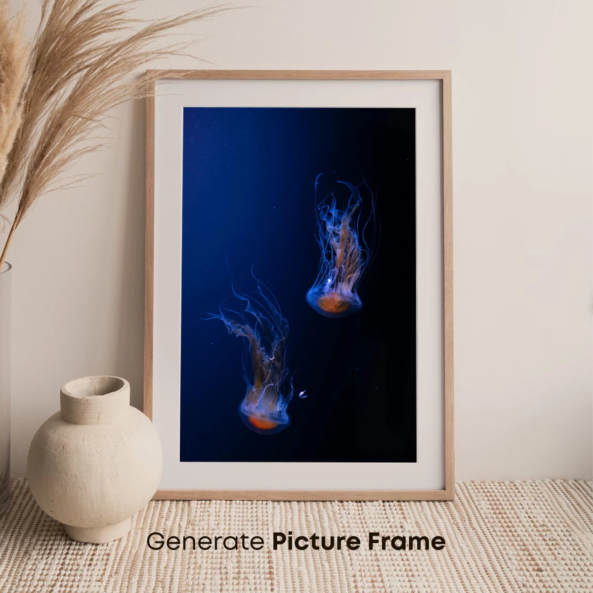 Ethereal Jellyfish Dance in Midnight Blue - Image 7