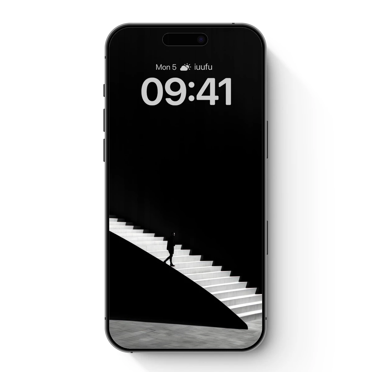 Ascending Solitude: Shadowed Steps