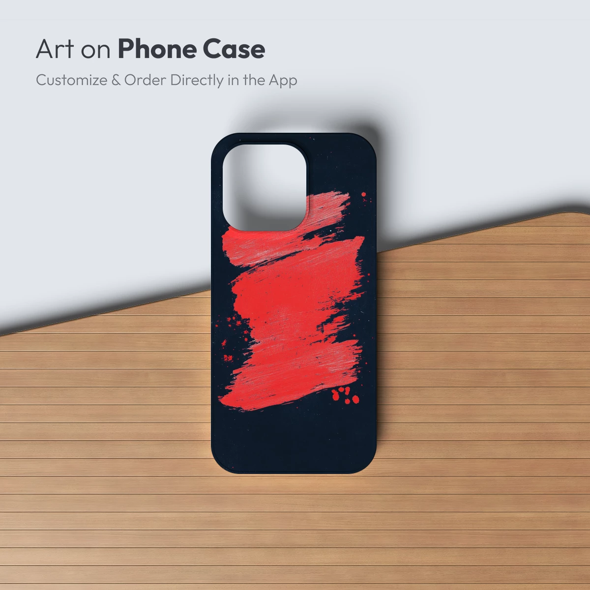 Bold Brushstrokes in Crimson: Abstract Artistry - Image 2