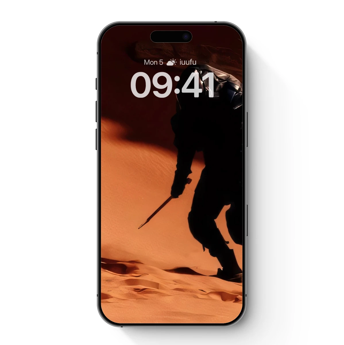 Desert Voyager: Futuristic Explorer in Sand Dunes