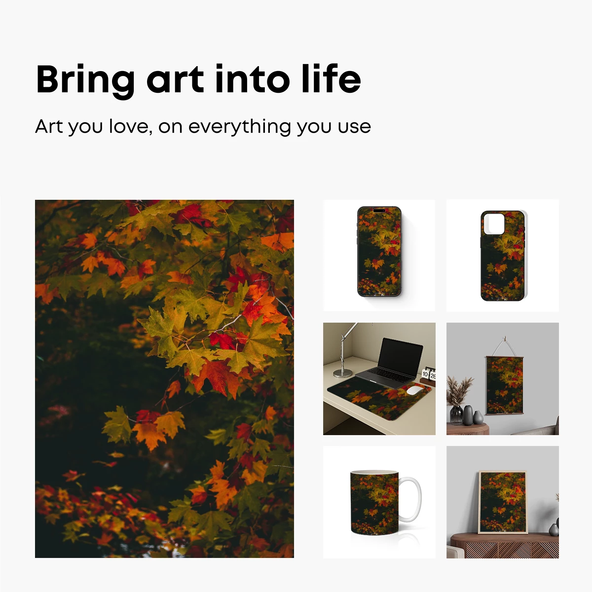 Autumn's Palette: Vibrant Maple Leaves - Image 2