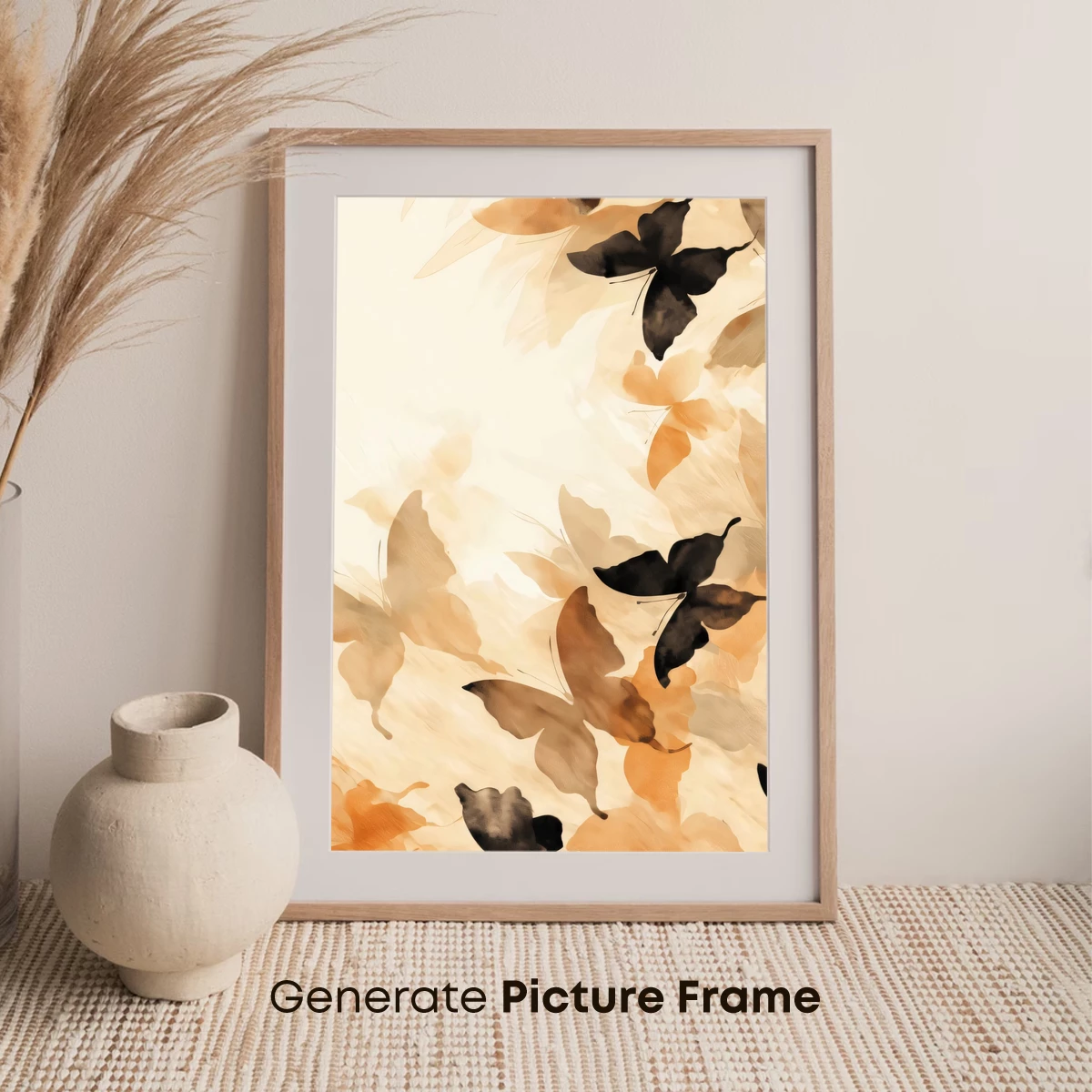 Autumnal Flutter: Monochromatic Butterflies in Flight - Image 7