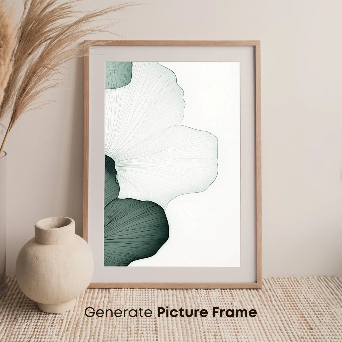 Ethereal Ginkgo Whispers: Monochrome Botanical Art - Image 7
