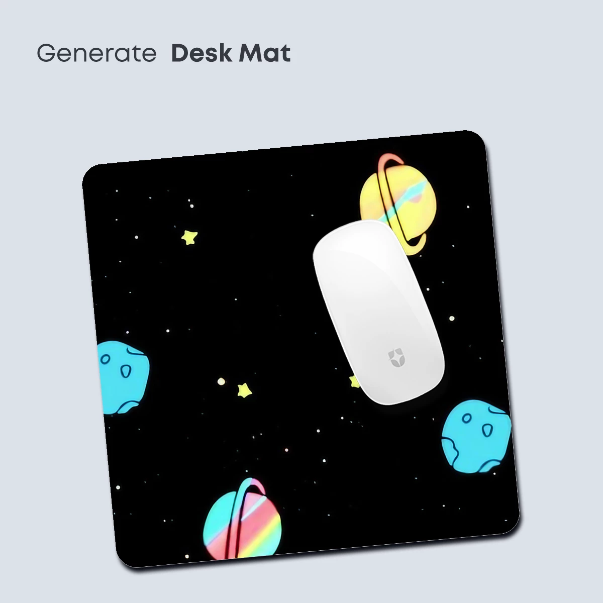 Cosmic Carnival: Neon Planets in Playful Orbit - Image 4