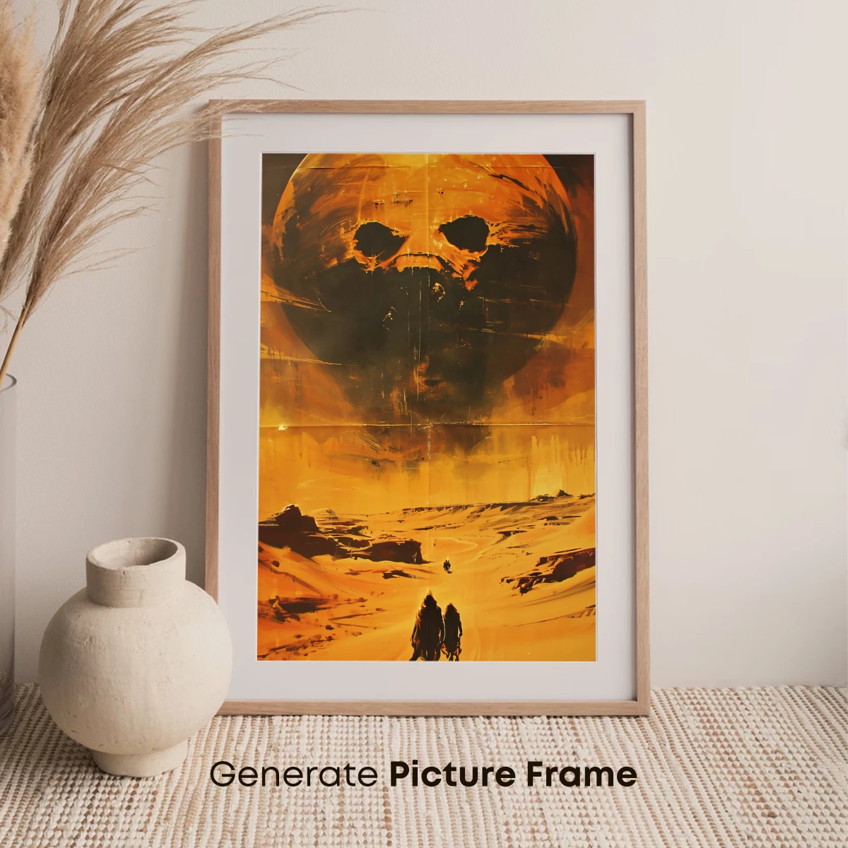 Desert Skull Odyssey: Surreal Sunset Journey - Image 7