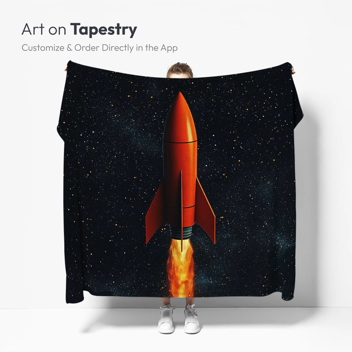 Blazing Rocket in Cosmic Night - Image 5