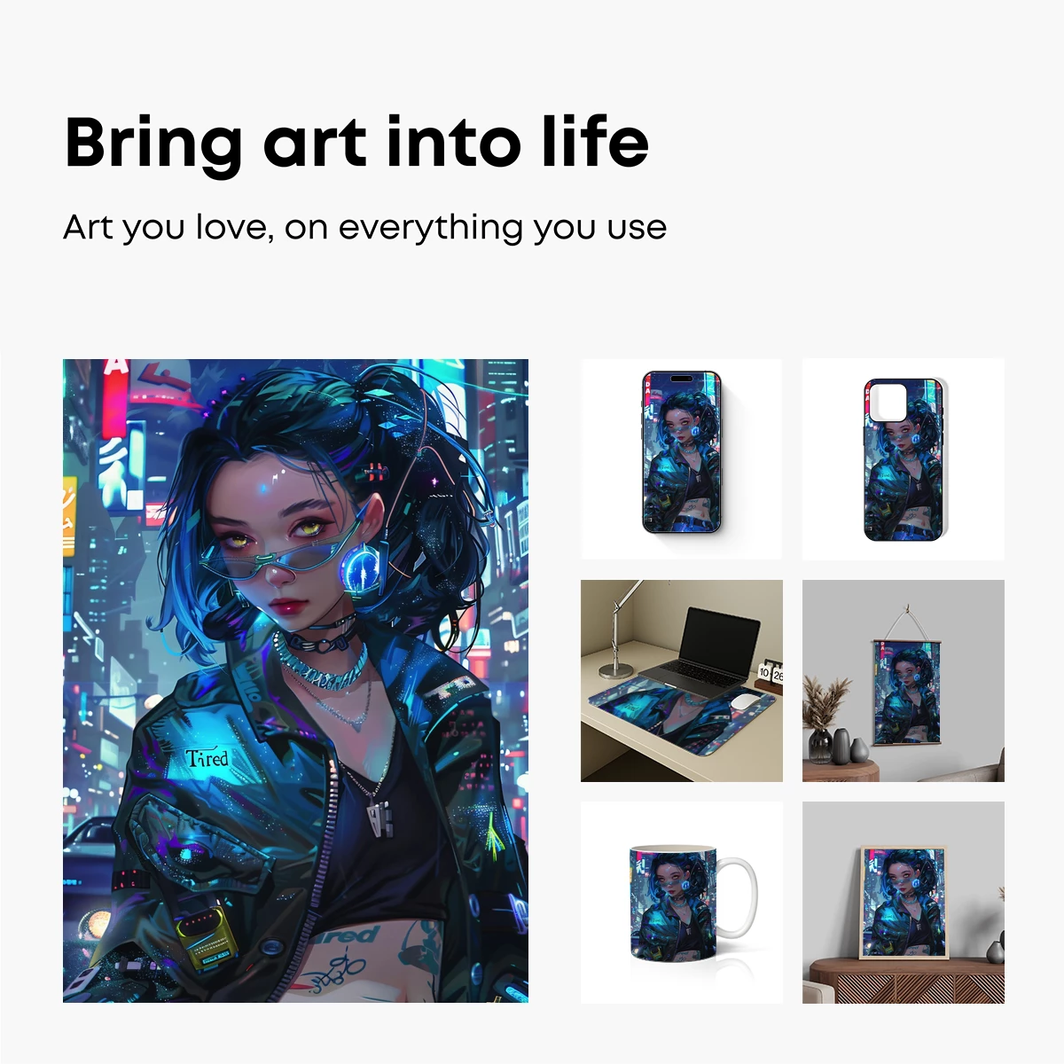 Cyberpunk Neon Warrior: Futuristic Urban Fantasy - Image 2