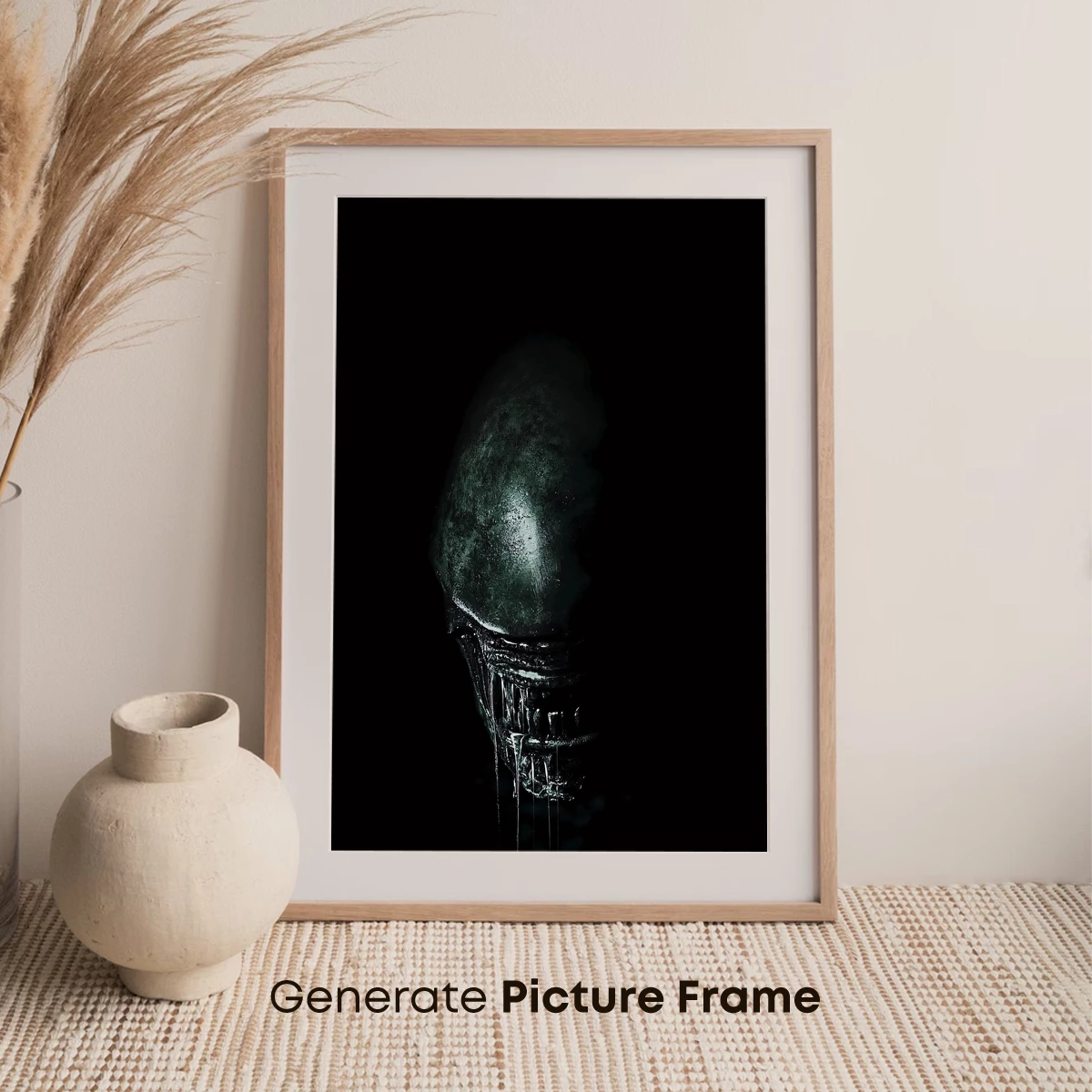 Alien Elegance: Dark, Sleek Horror Icon - Image 7