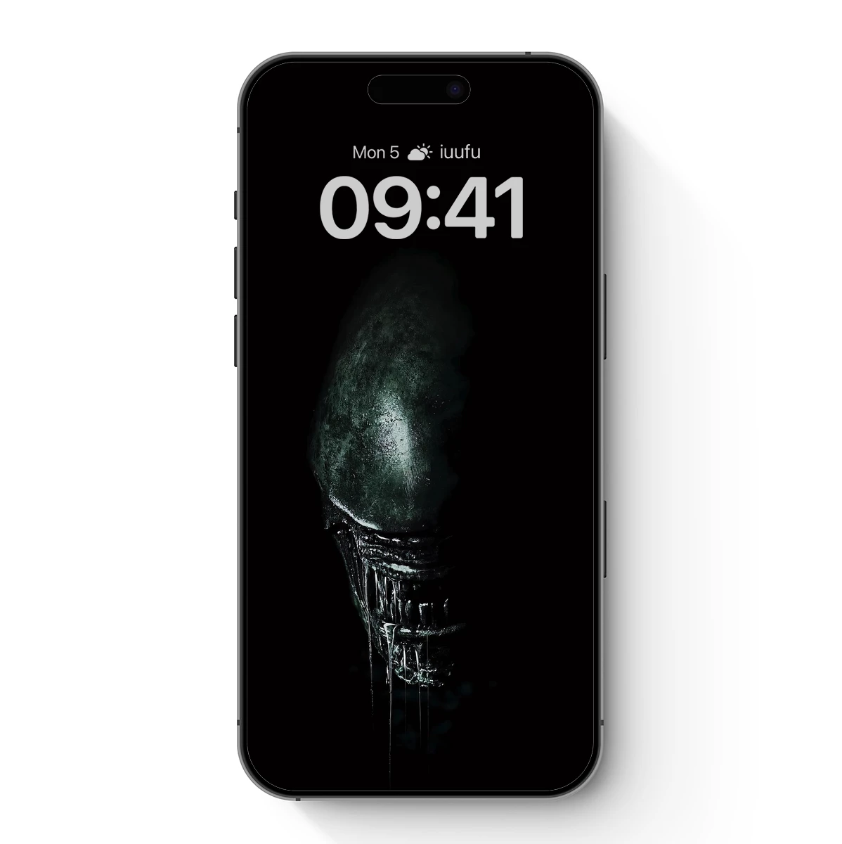 Alien Elegance: Dark, Sleek Horror Icon