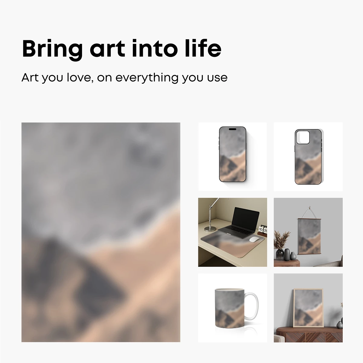 Desert Mirage: Blurred Sands and Sky - Image 2