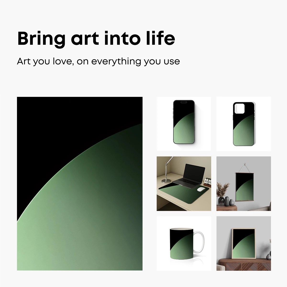 Eclipse of Serenity: Green Sphere in Darkness - Image 2