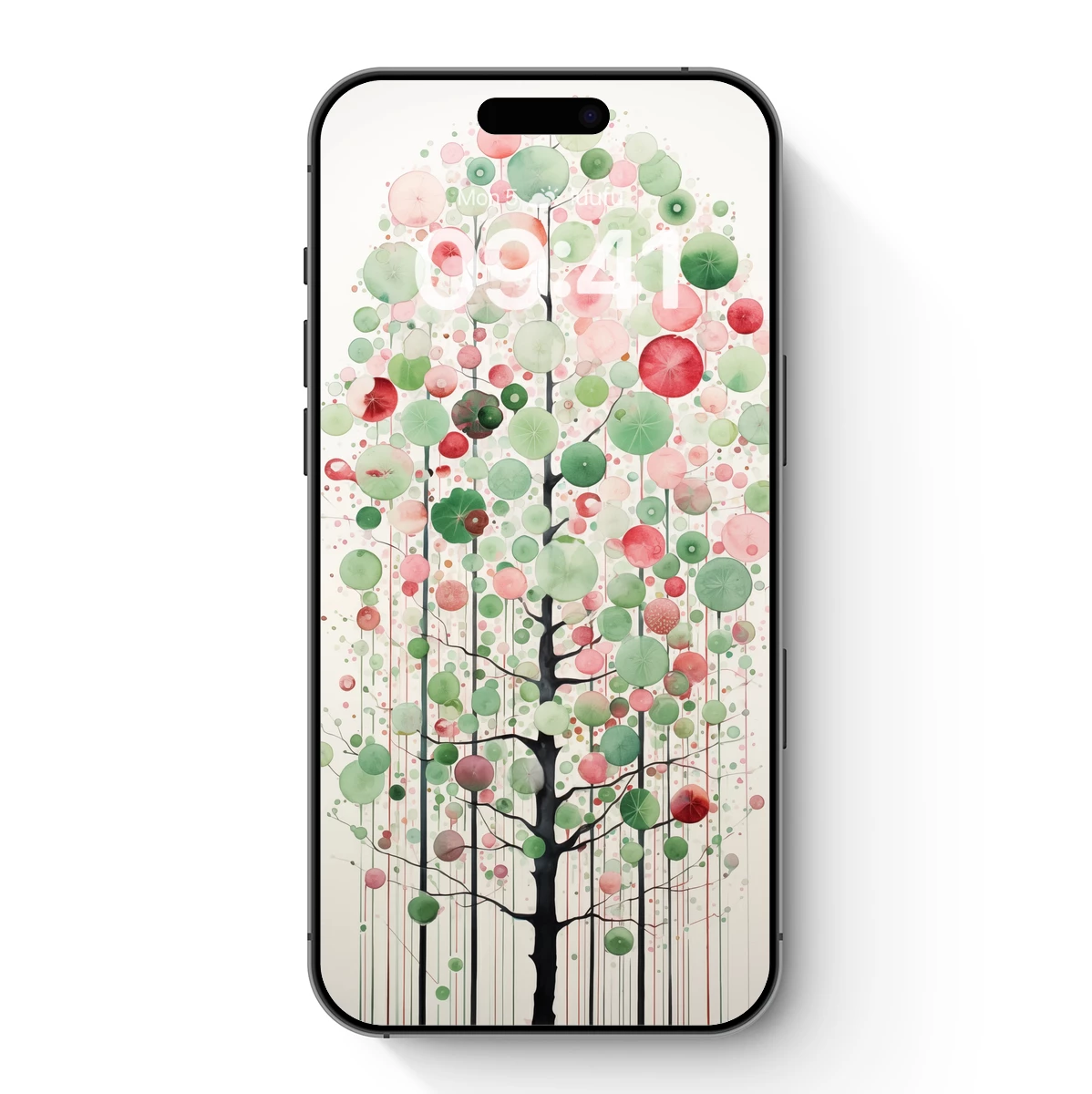 Circle Canopy: Abstract Tree in Pastel Harmony