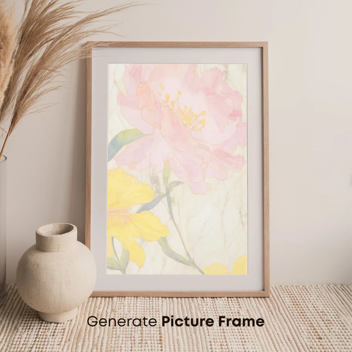 Elegant Peony Elegy in Pastel Hues - Image 7