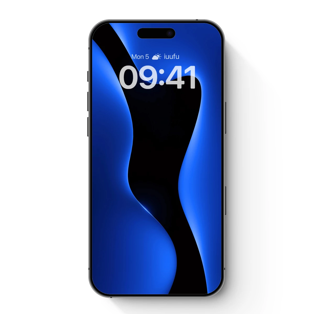 Blue Abyss: Abstract Curves in Neon Glow