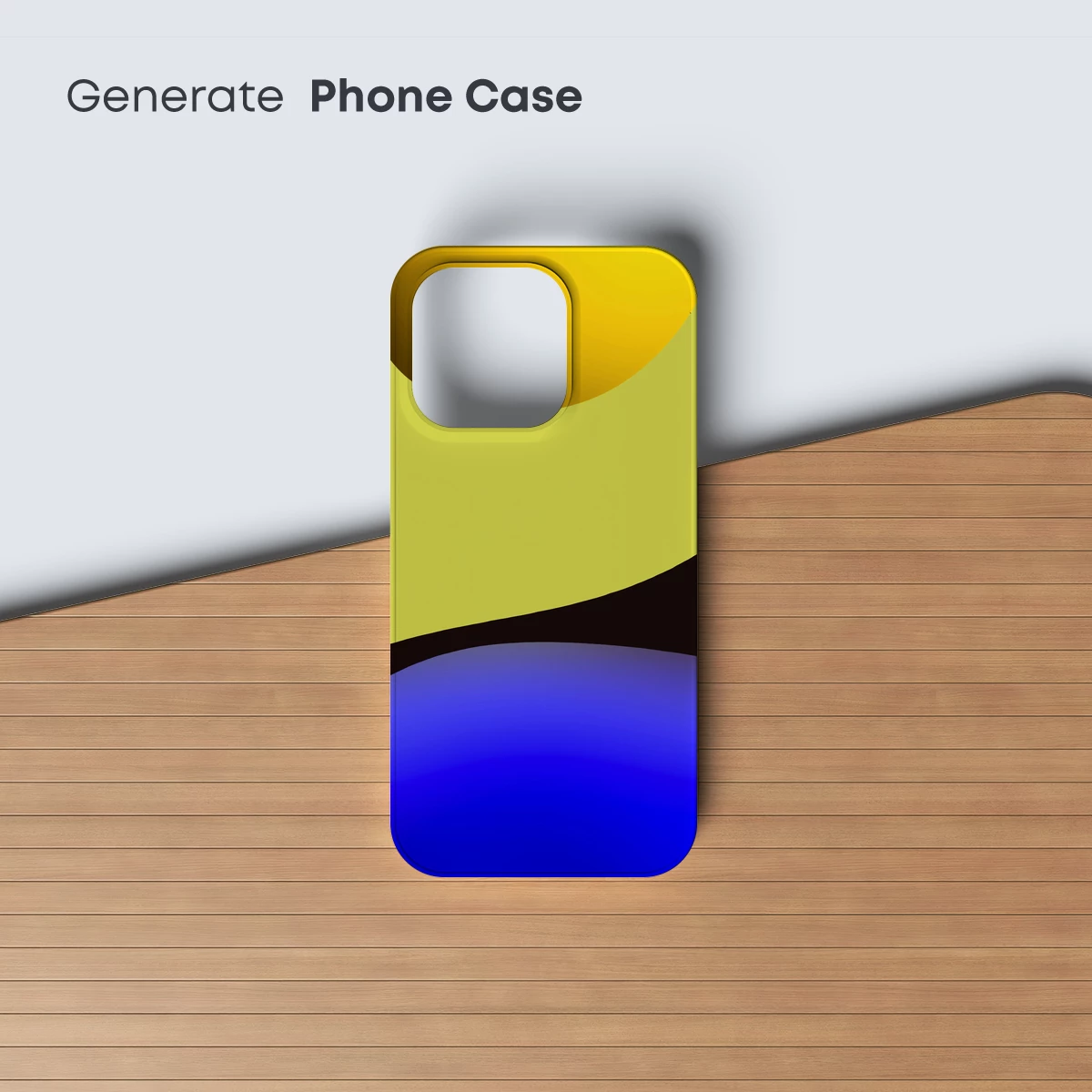 Abstract Horizon: Yellow and Blue Fusion - Image 3