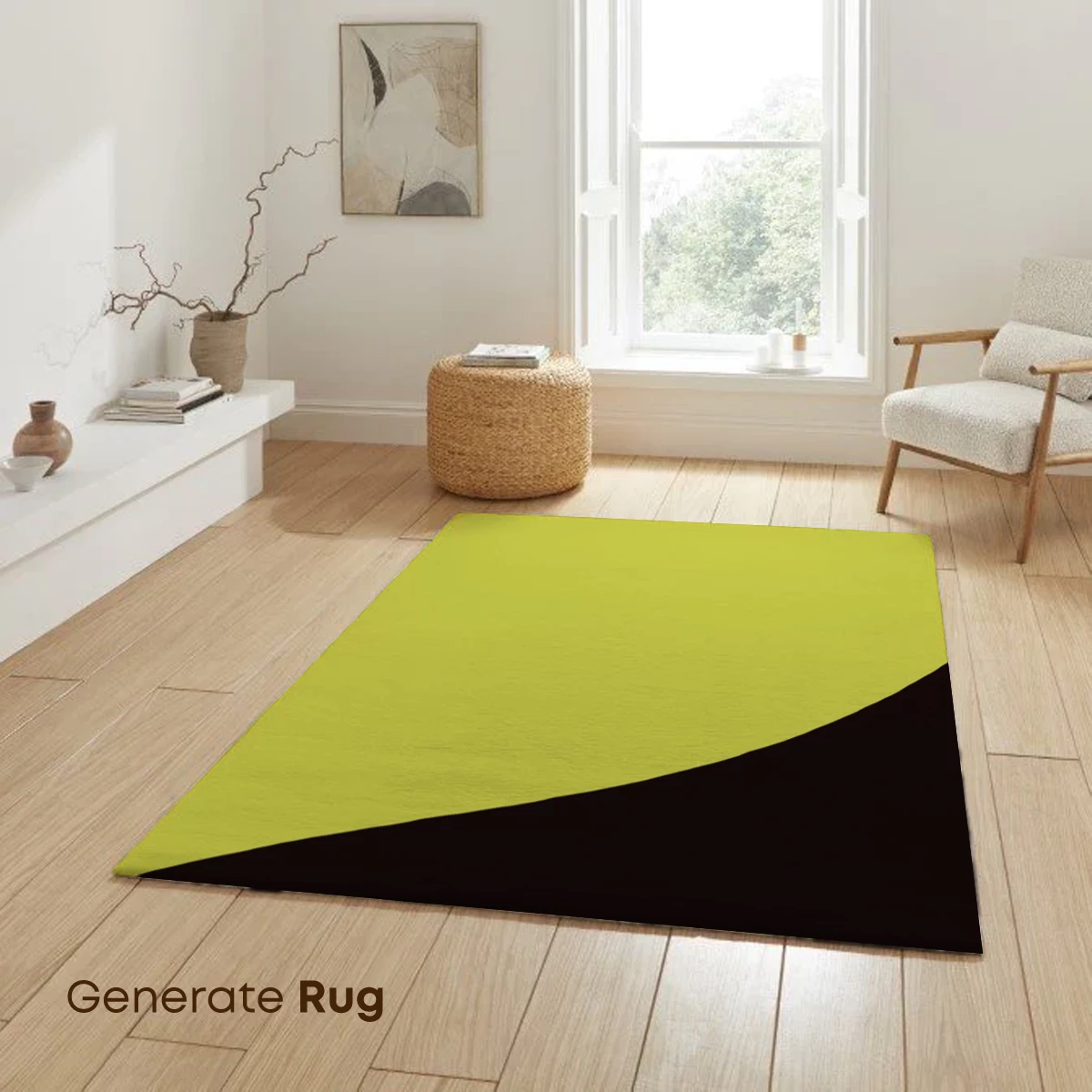 Abstract Horizon: Yellow and Blue Fusion - Image 6