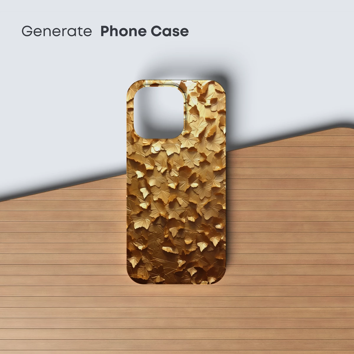 Golden Ginkgo Symphony: Textured Leaf Artistry - Image 3