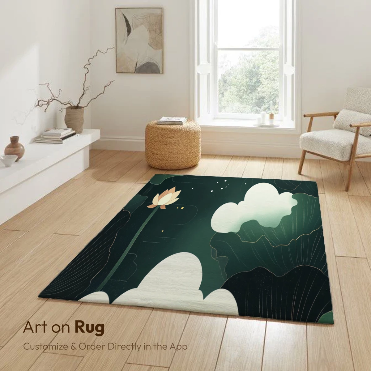 Ethereal Lotus Clouds: A Serene Zen Garden - Image 6