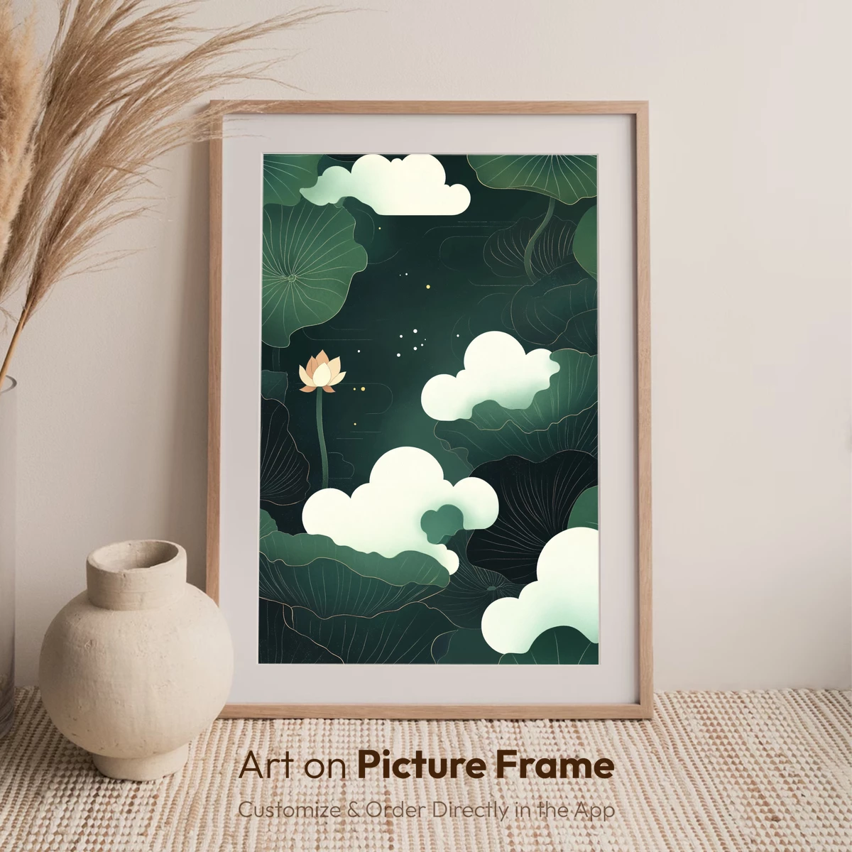 Ethereal Lotus Clouds: A Serene Zen Garden - Image 7