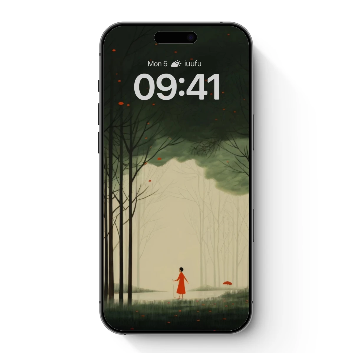 Misty Forest Wanderer: A Solitary Journey