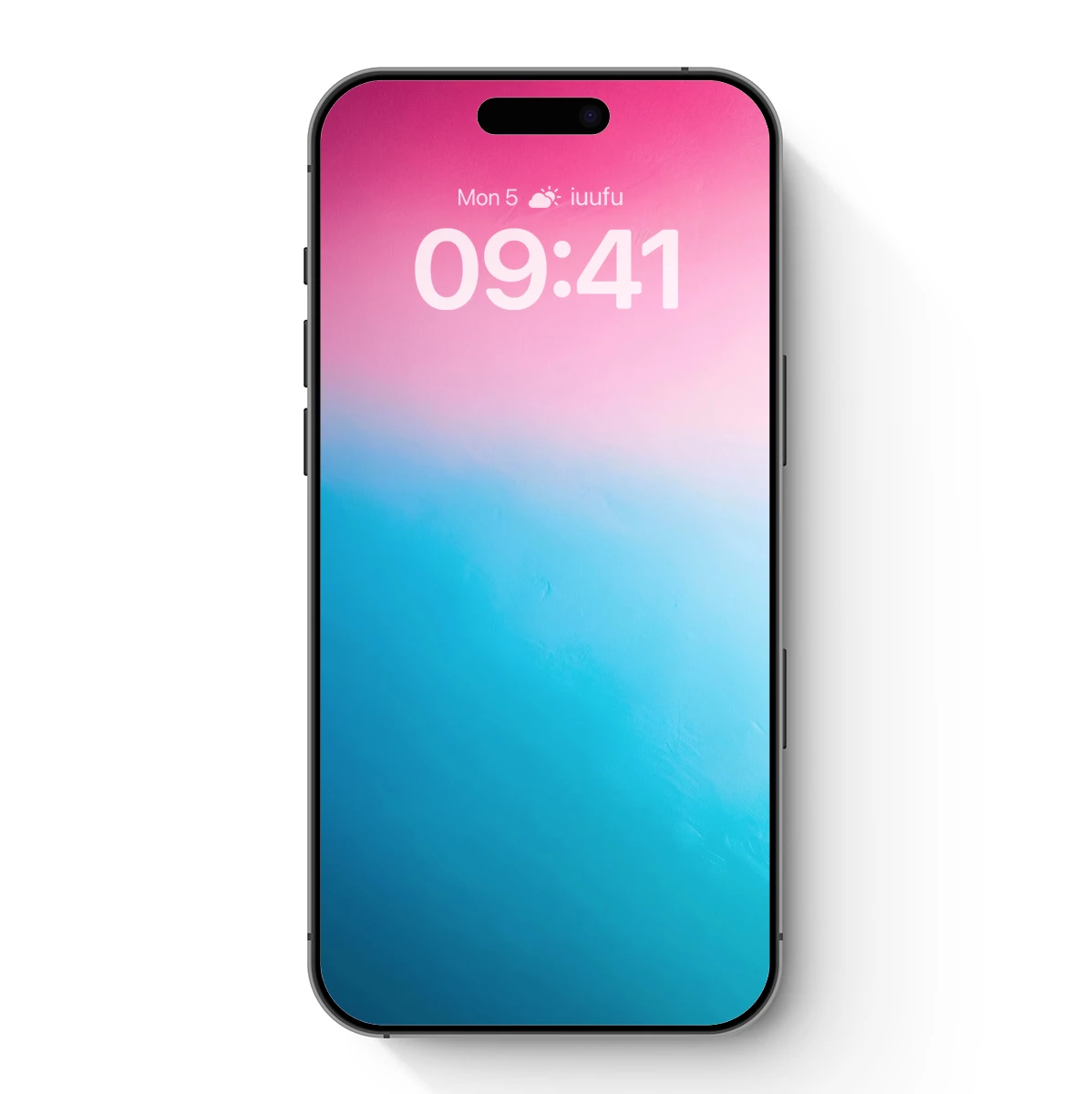 Gradient Horizon: Pink and Teal Fusion