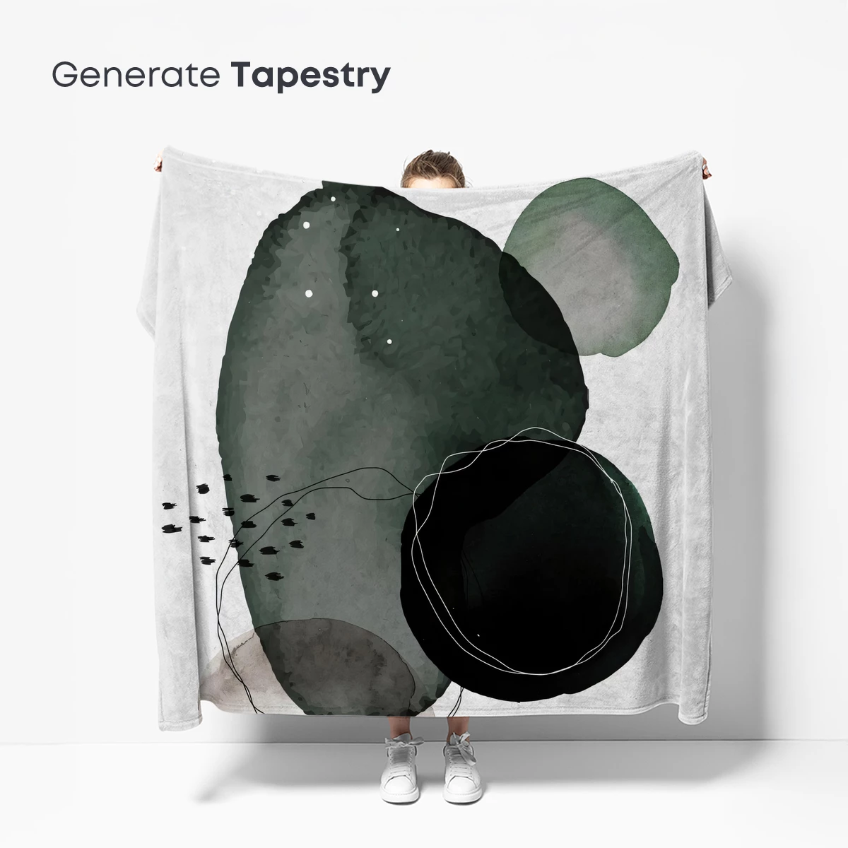 Abstract Ink Symphony: Monochromatic Harmony - Image 5