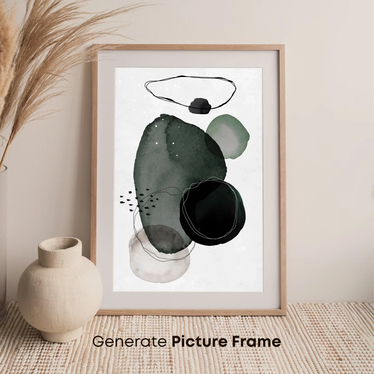 Abstract Ink Symphony: Monochromatic Harmony - Image 7