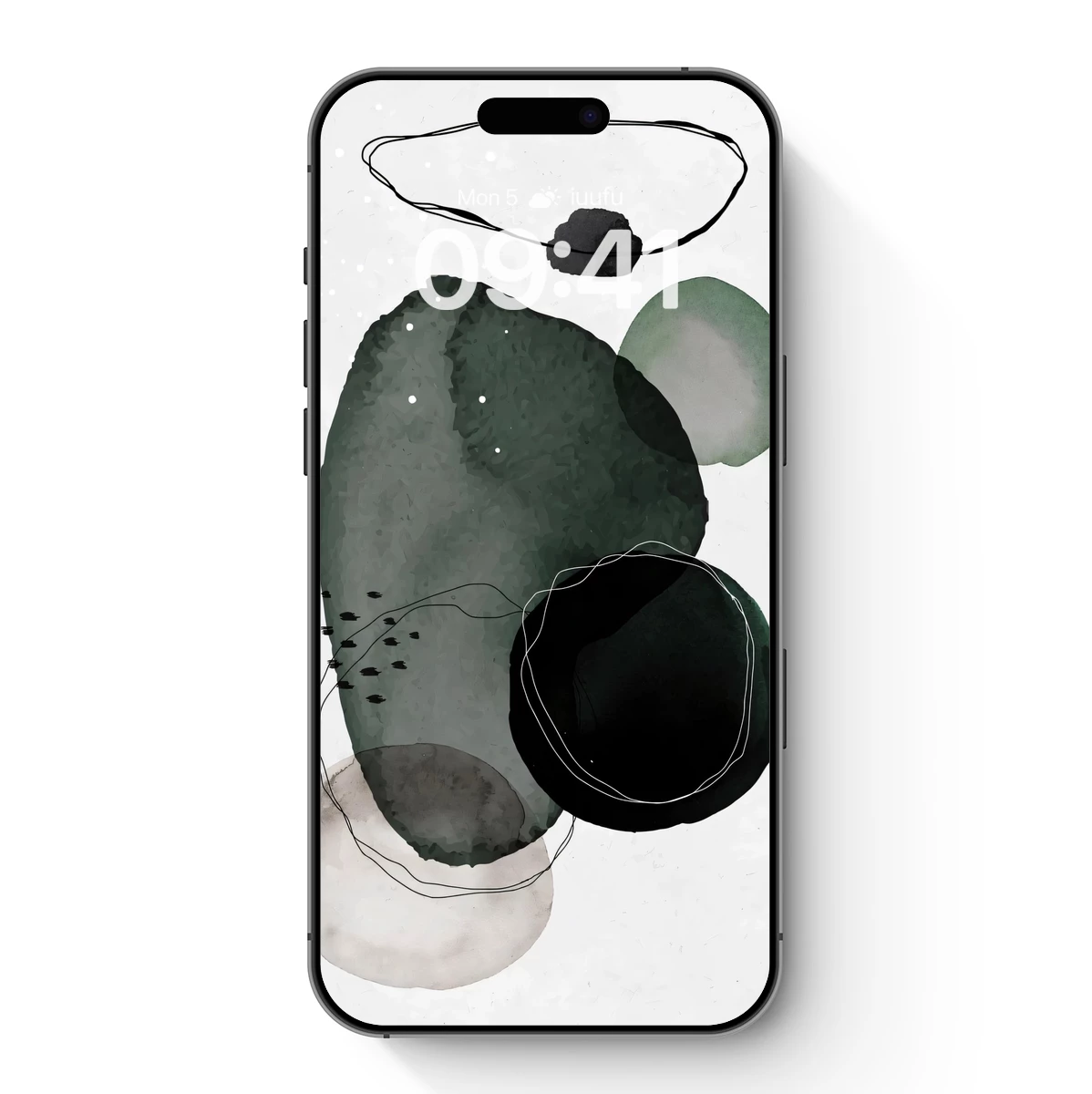 Abstract Ink Symphony: Monochromatic Harmony