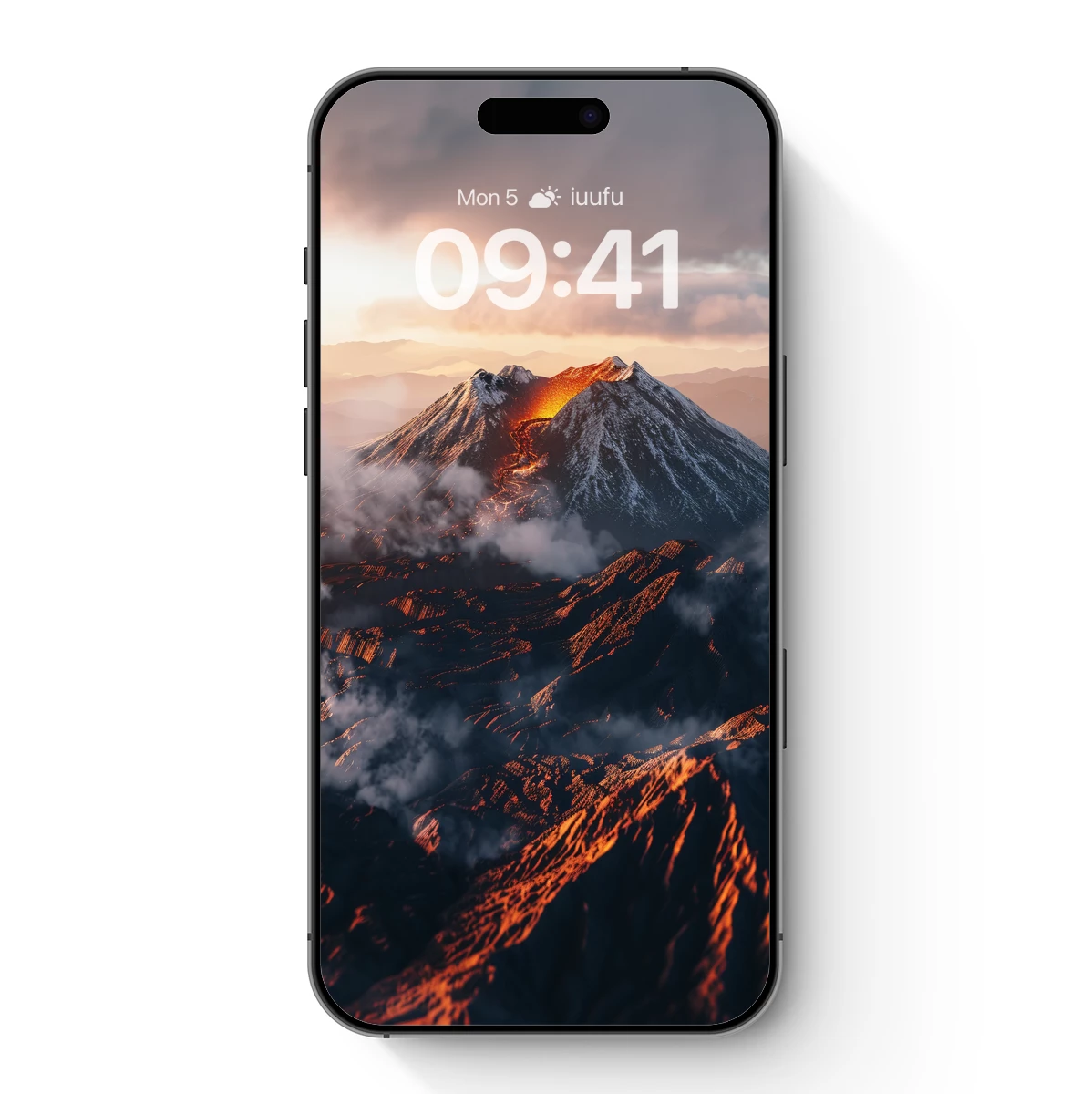 Erupting Volcano at Sunset: A Fiery Symphony