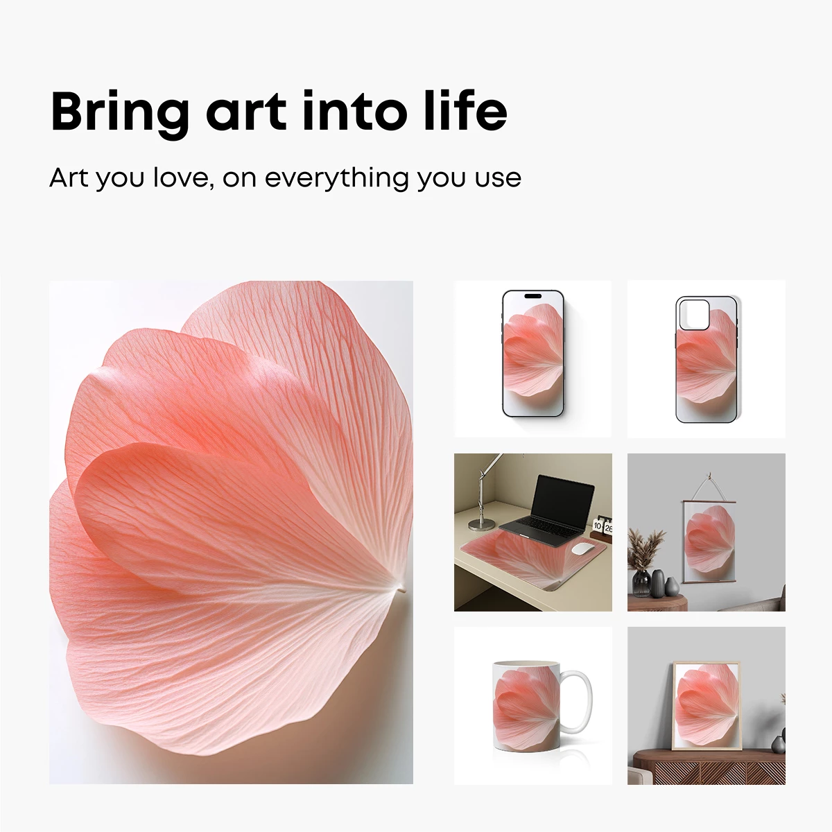 Delicate Peach Petals: Textured Elegance