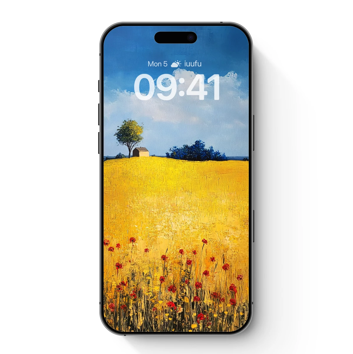 Golden Fields and Scarlet Poppies: A Van Gogh Inspired Vision