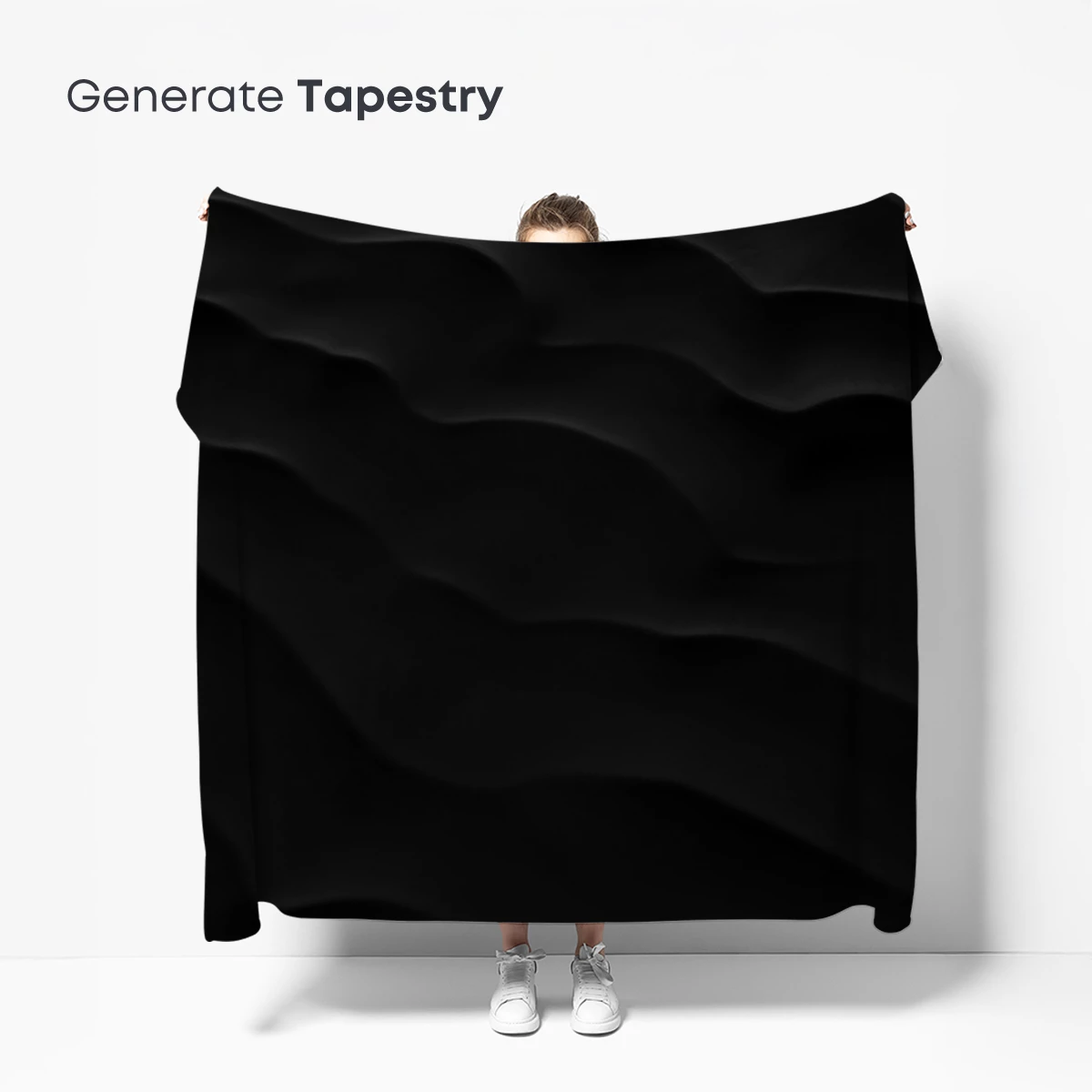 Ethereal Black Waves: A Study in Shadow and Form - Image 5