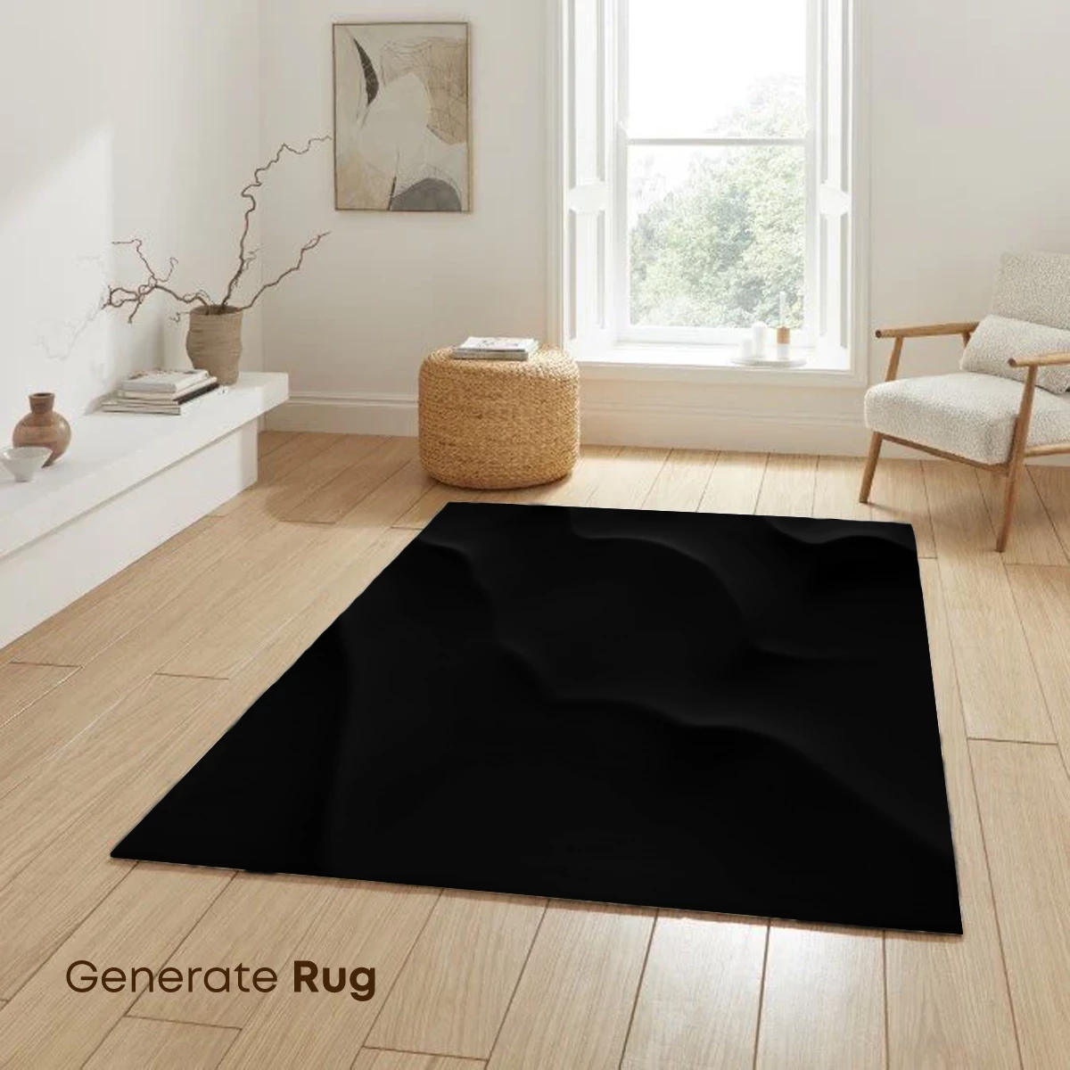 Ethereal Black Waves: A Study in Shadow and Form - Image 6