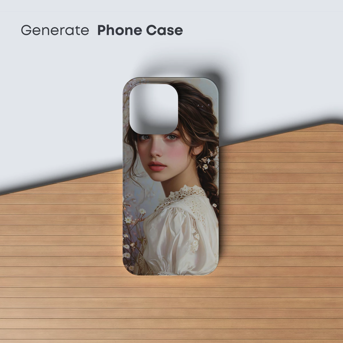 Ethereal Blossom Portrait: Romantic Floral Fantasy - Image 3