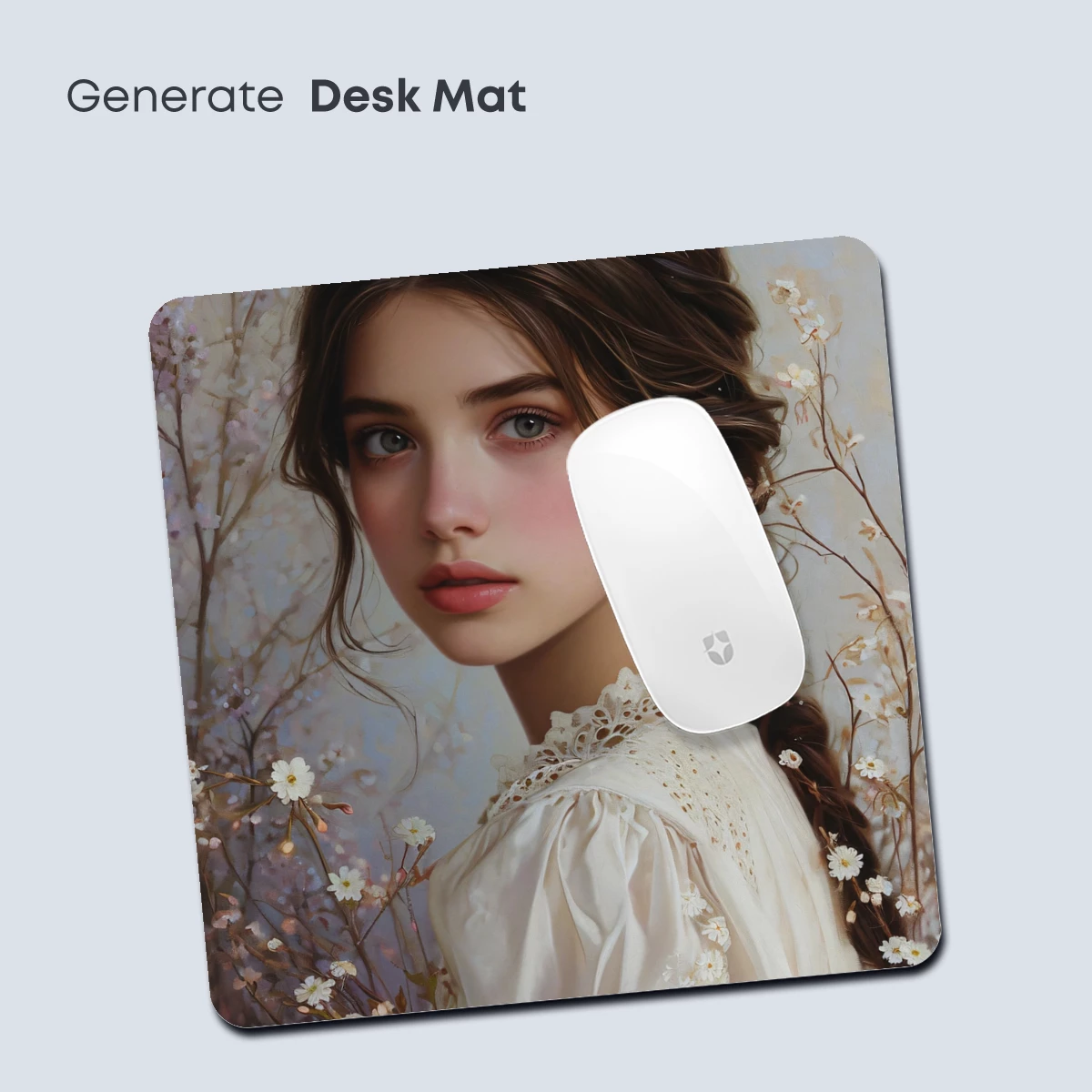 Ethereal Blossom Portrait: Romantic Floral Fantasy - Image 4