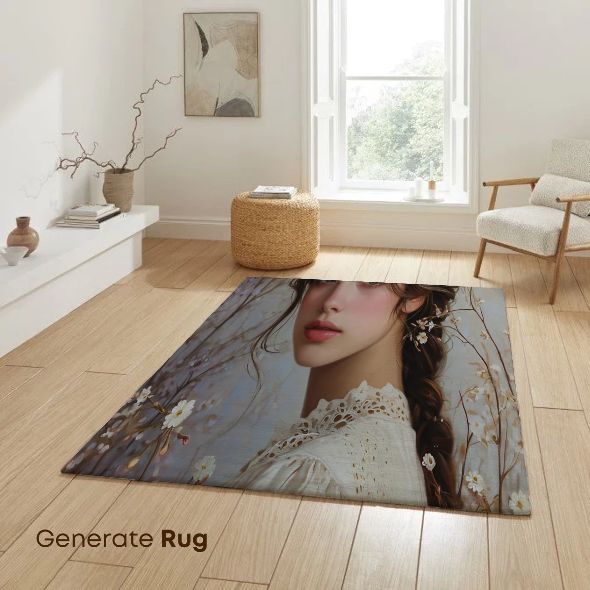 Ethereal Blossom Portrait: Romantic Floral Fantasy - Image 6