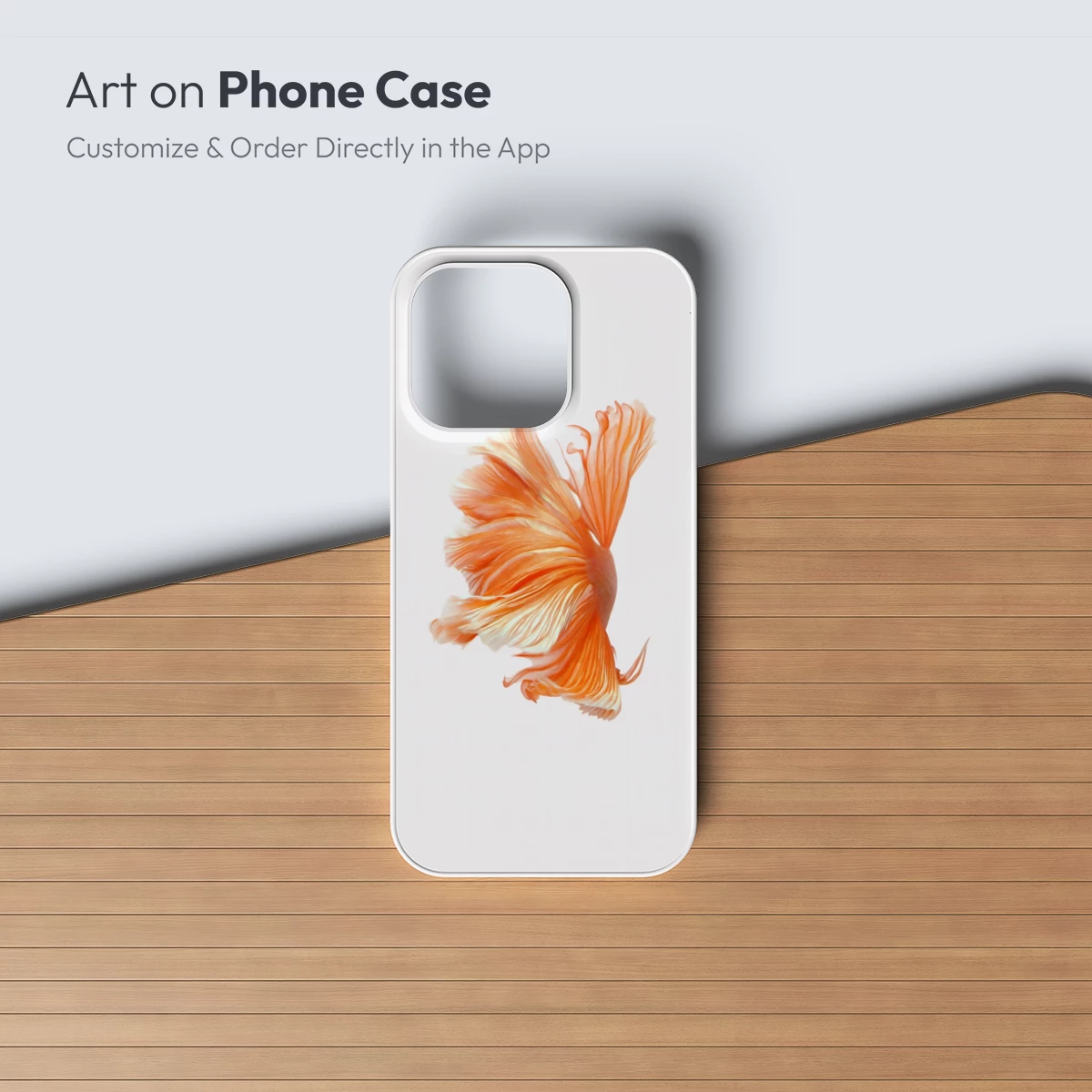 Elegant Orange Betta: Fluid Grace in Motion - Image 3