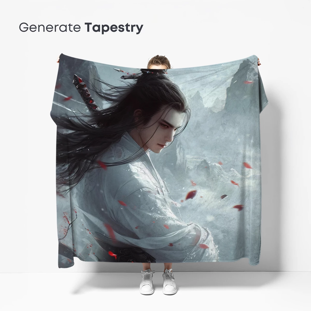Ethereal Samurai: Blossoms in a Misty Realm - Image 5