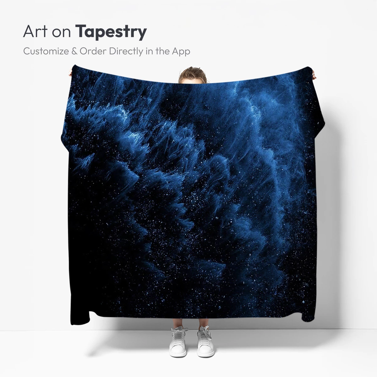 Ethereal Blue Nebula: Cosmic Dust Cloud - Image 5