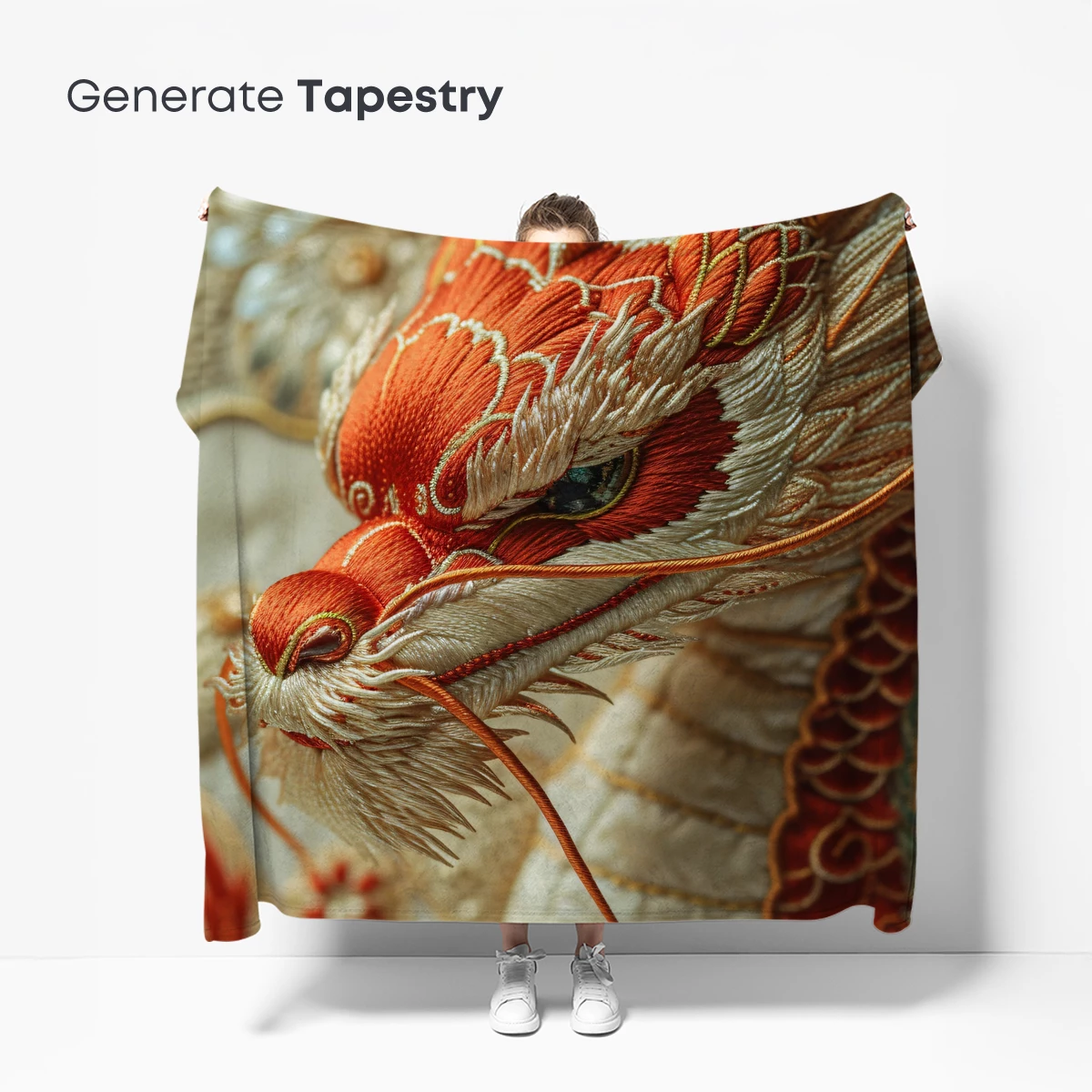 Embroidered Dragon Majesty: Silk Threads and Mythical Grace - Image 5