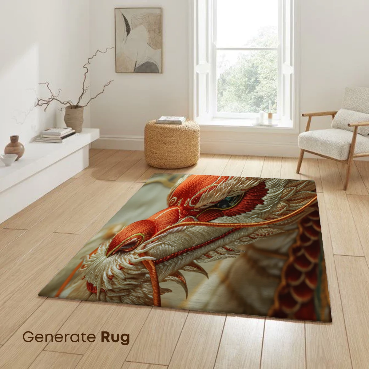 Embroidered Dragon Majesty: Silk Threads and Mythical Grace - Image 6